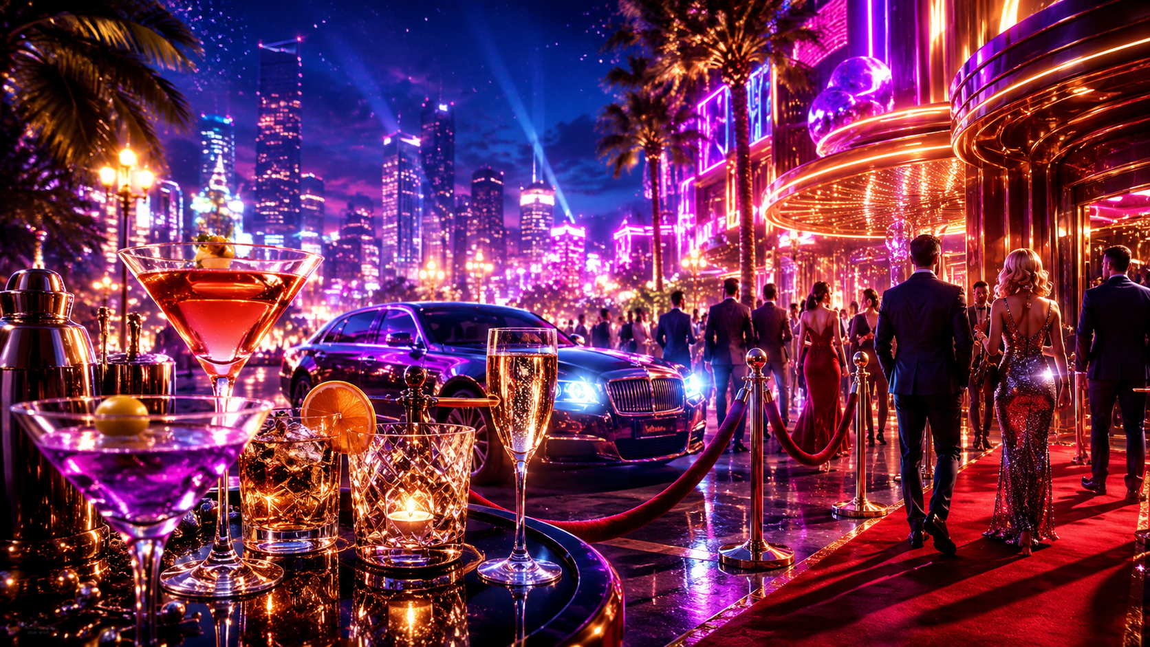 ภาพรีวิวเกม A Night Out บน Joker Gaming แสดงธีมและบรรยากาศของเกม