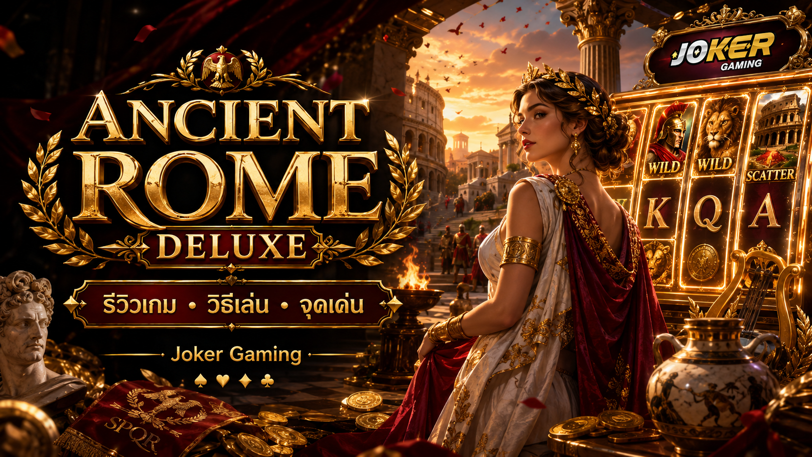 ภาพประกอบรีวิวเกม Ancient Rome Deluxe บน Joker Gaming