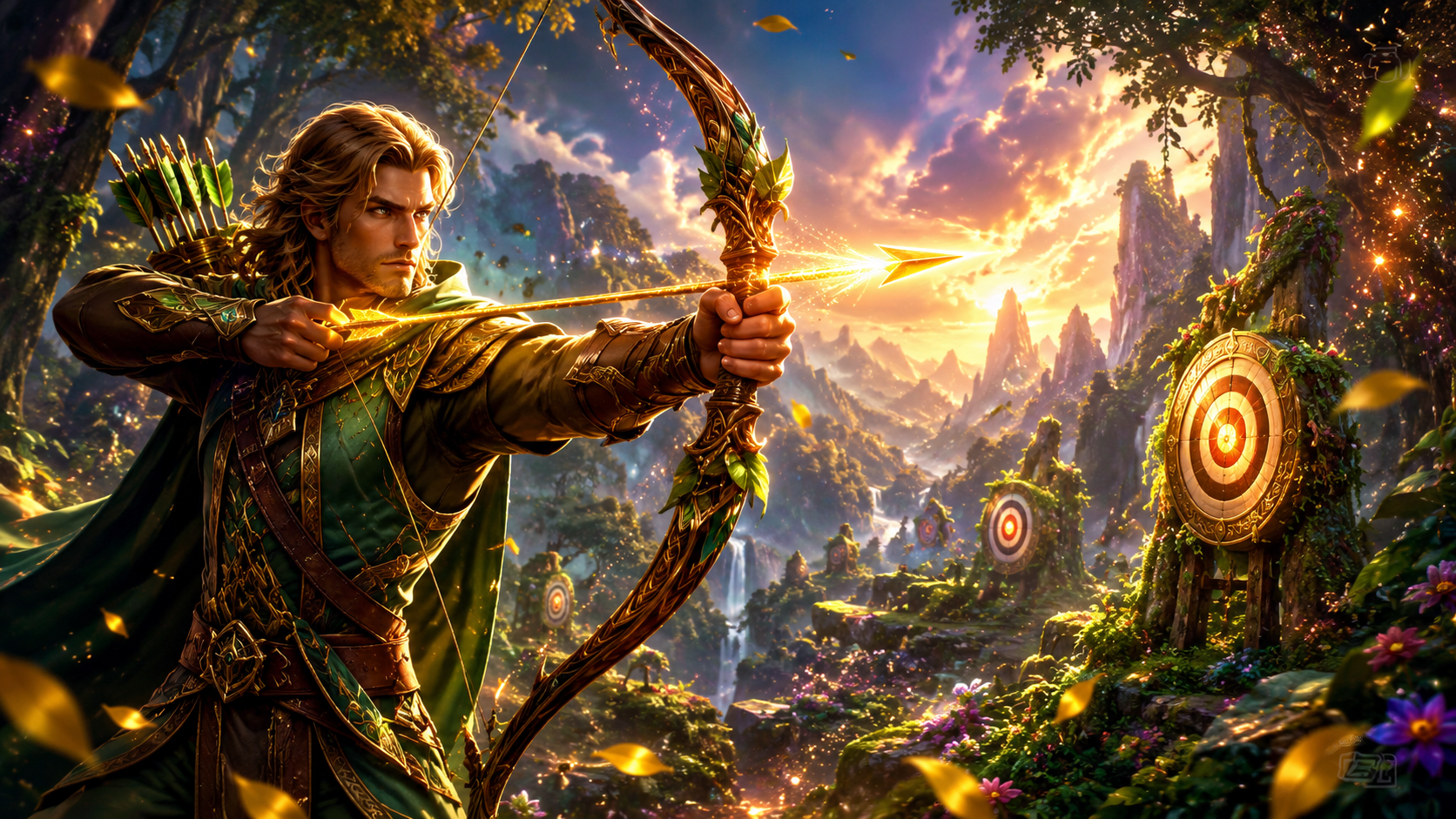 ภาพรีวิวเกม Archer บน Joker Gaming แสดงธีมและบรรยากาศของเกม