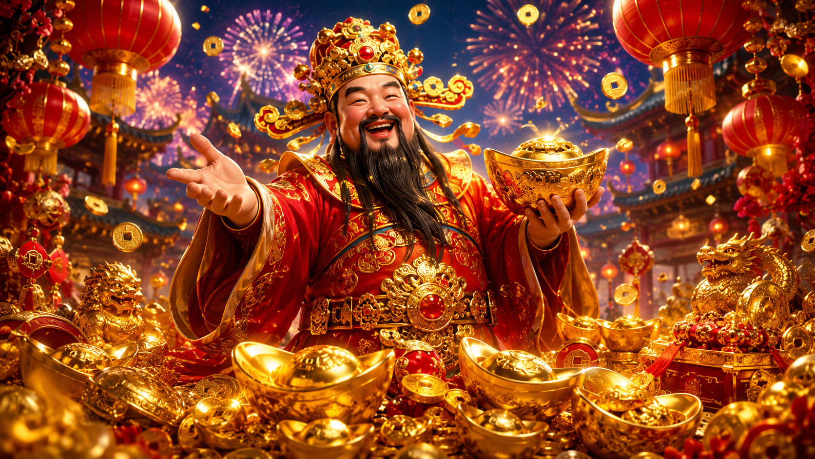 ภาพประกอบรีวิวเกม Caishen Riches บน Joker Gaming