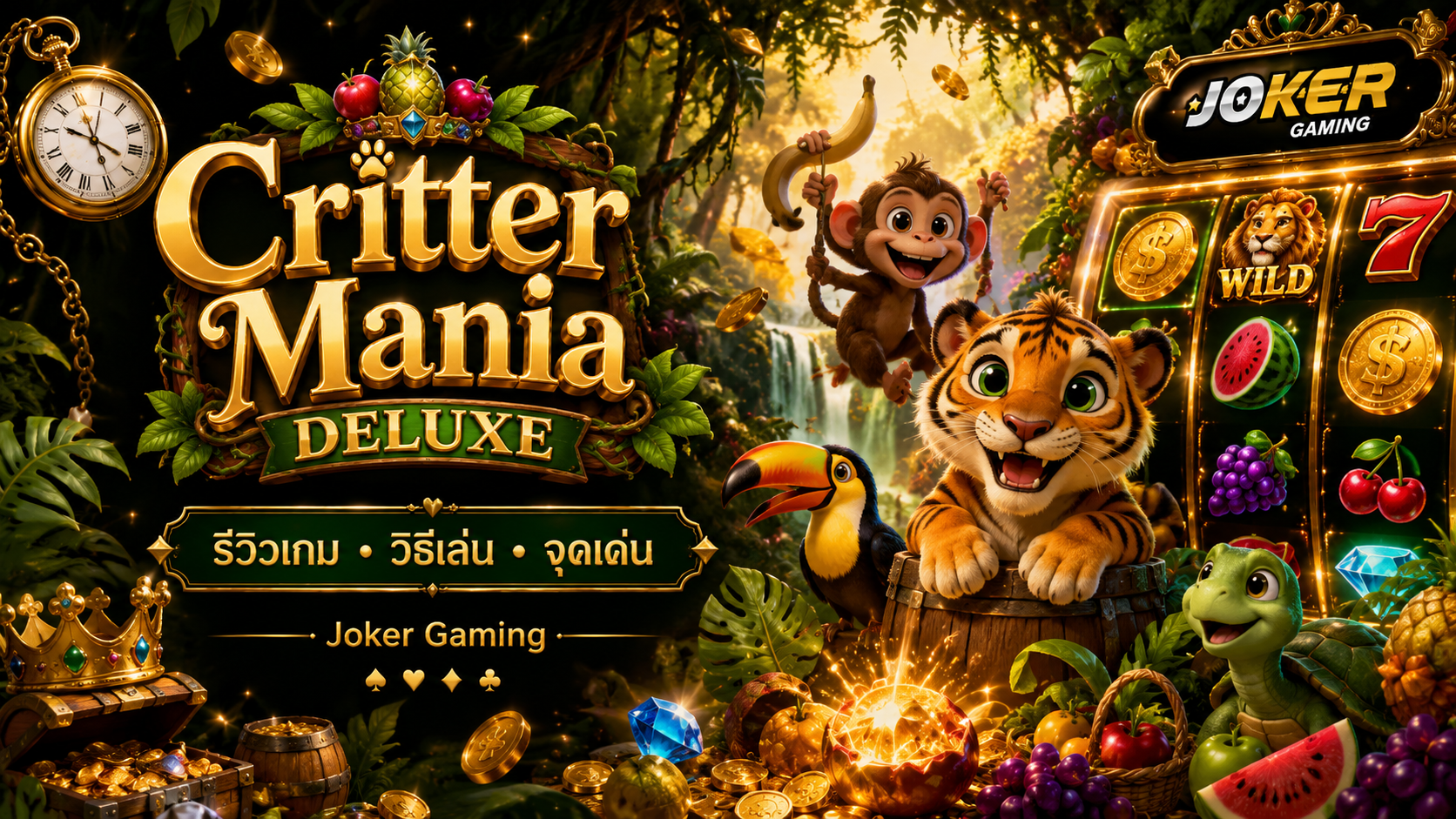 ภาพประกอบรีวิวเกม Critter Mania Deluxe บน Joker Gaming