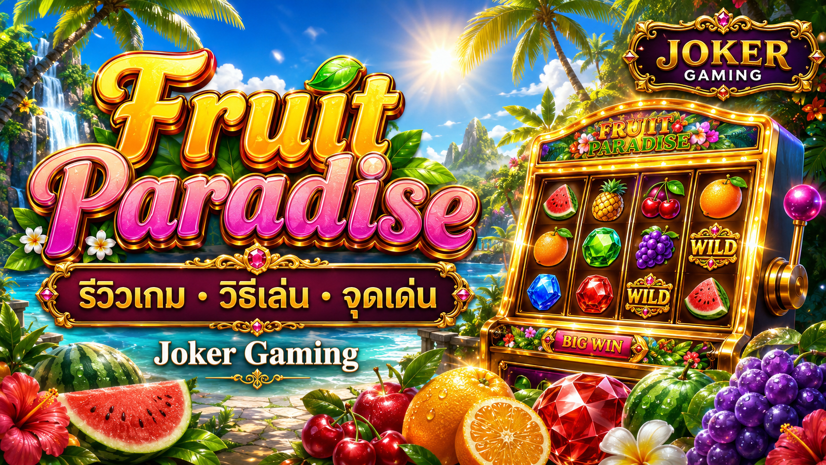 ภาพประกอบรีวิวเกม Fruit Paradise บน Joker Gaming