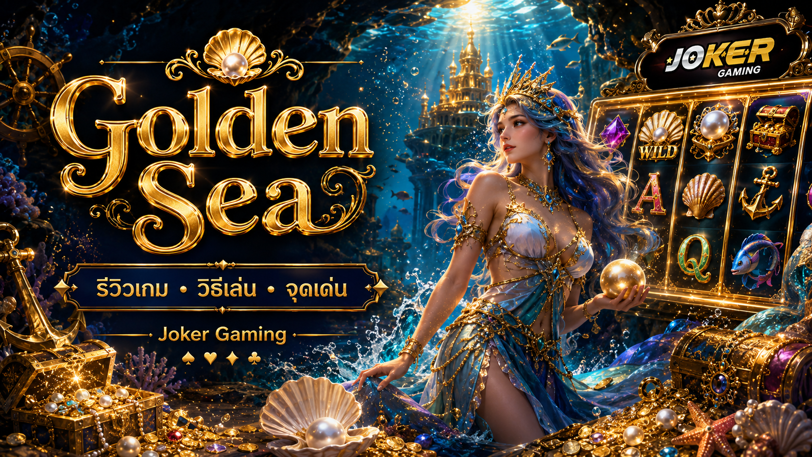 ภาพประกอบรีวิวเกม Golden Sea บน Joker Gaming