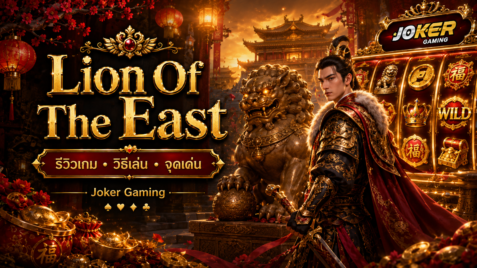 ภาพประกอบรีวิวเกม Lion Of The East บน Joker Gaming