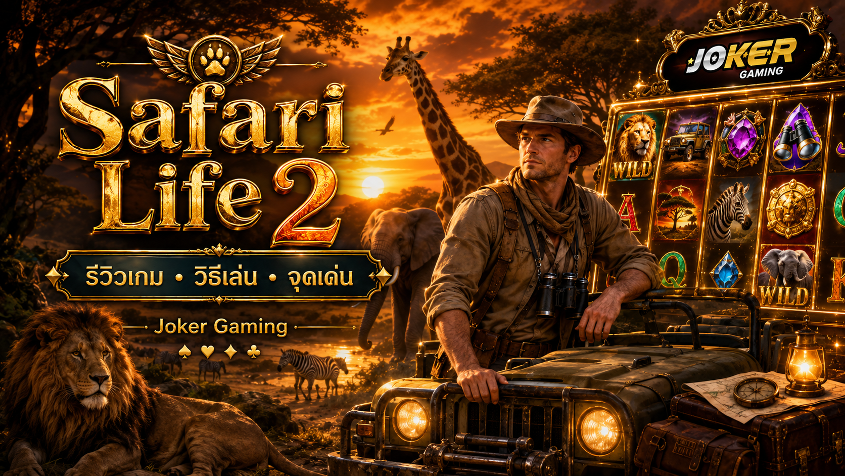 ภาพประกอบรีวิวเกม Safari Life 2 บน Joker Gaming