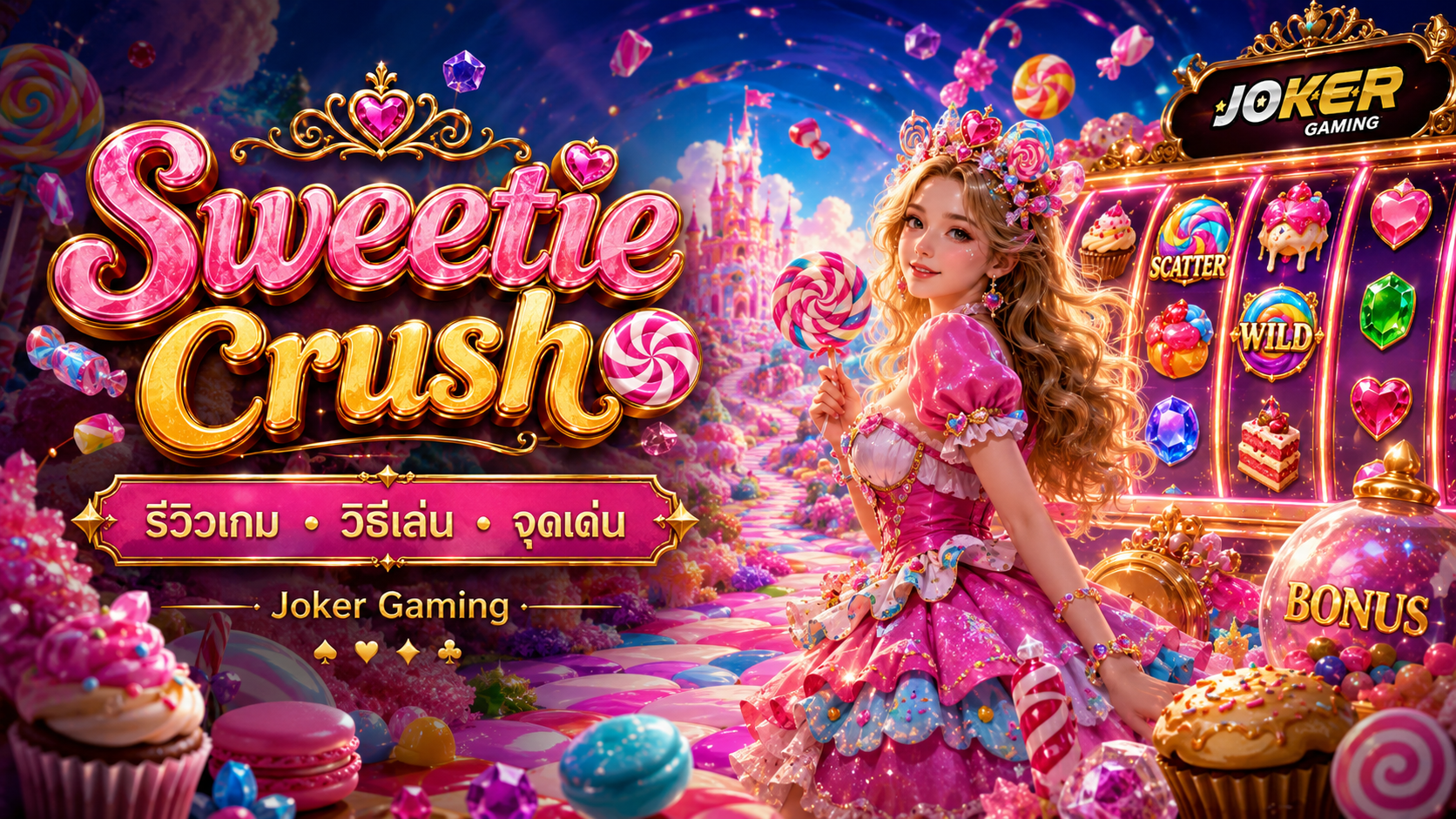 ภาพประกอบรีวิวเกม Sweetie Crush บน Joker Gaming