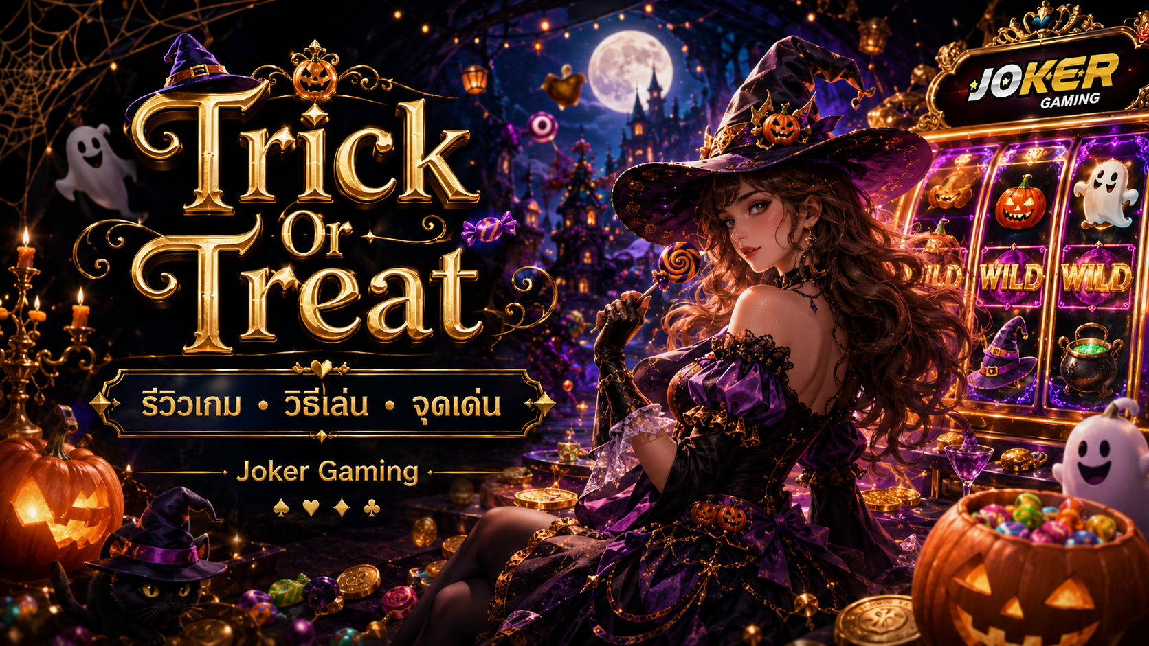 ภาพประกอบรีวิวเกม Trick Or Treat บน Joker Gaming