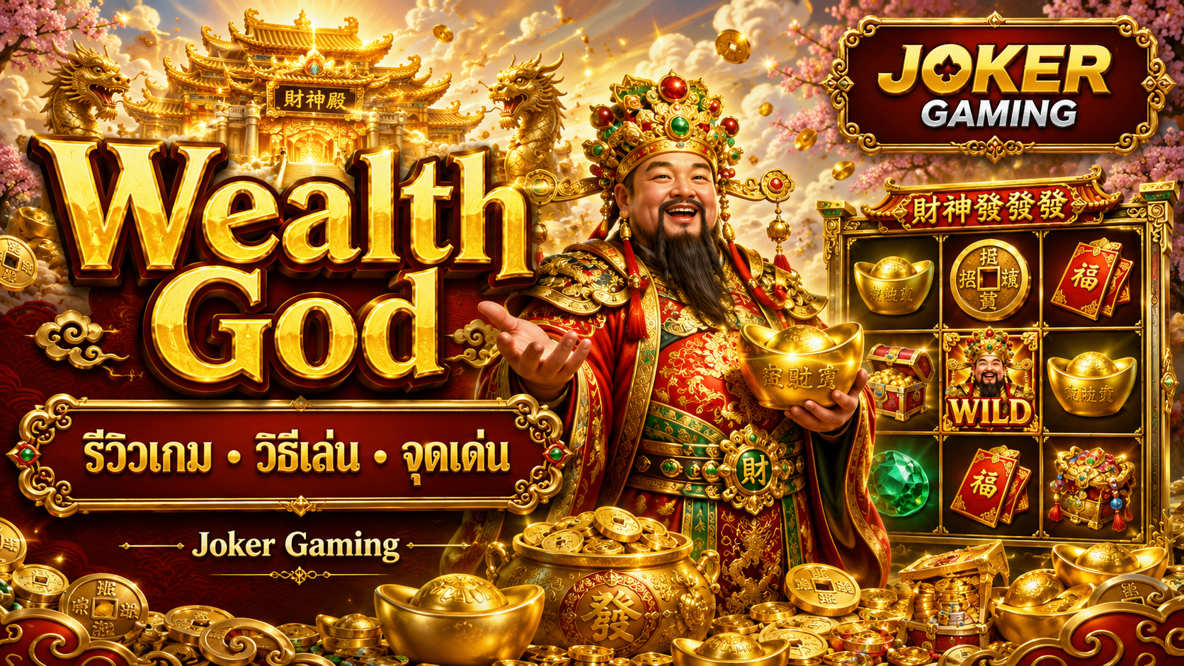 ภาพประกอบรีวิวเกม Wealth God บน Joker Gaming